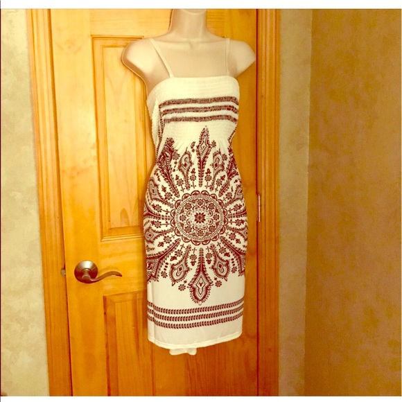 Dresses & Skirts - White “ Namaste “ festival dress